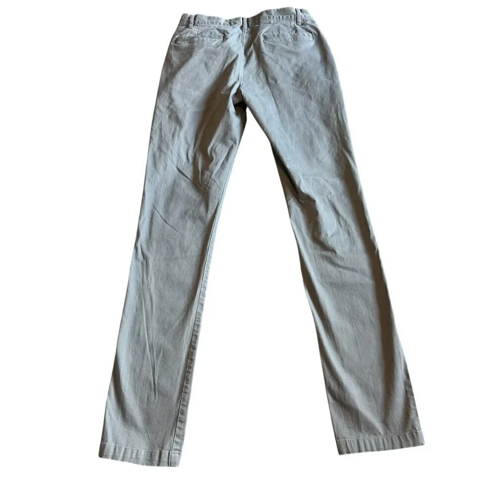 Taylor Stitch The Slim Chino Pants Grey Trousers Causal Office Size 30 Men's
